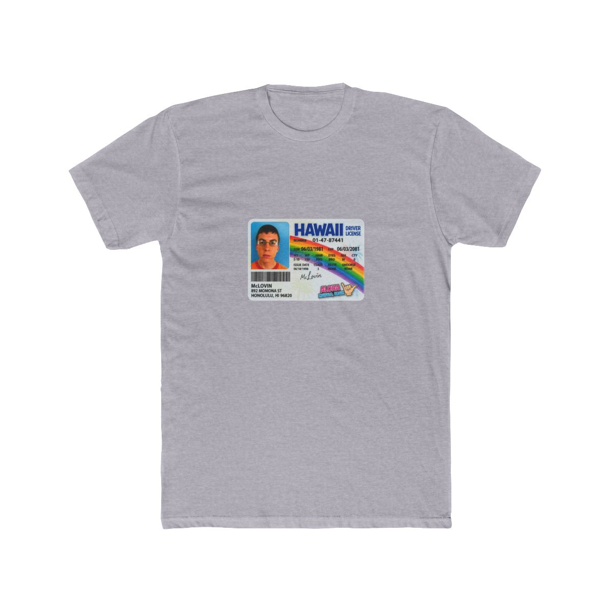 Superbad McLovin ID 1 T Shirt - alternate angle 5, merchandise