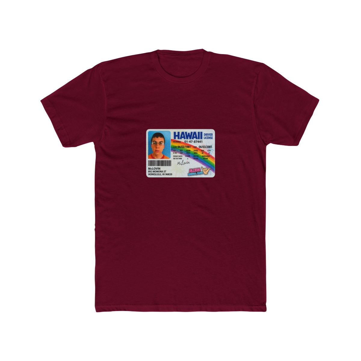 Superbad McLovin ID 1 T Shirt — official Superbad T-Shirts